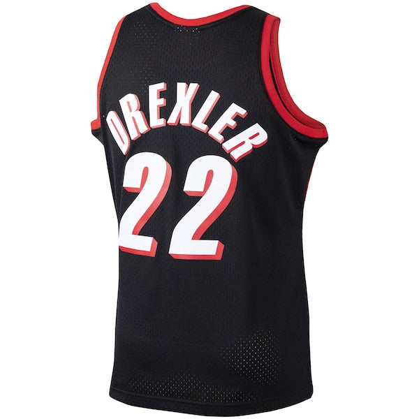 Clyde Drexler Portland Trail Blazers 1991/92 Hardwood Classics Swingman Jersey - Black