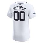 Detroit Tigers Nike Home Elite Pick-A-Player Retired Roster Patch Jersey - White