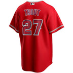 Mike Trout Los Angeles Angels Nike Youth Alternate Replica Player Jersey - Red