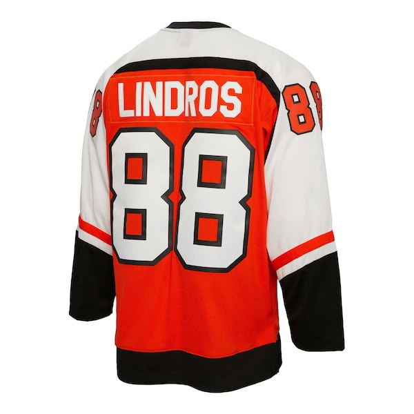 Eric Lindros Philadelphia Flyers Captain Patch 1996/97 Blue Line Player Jersey - Orange