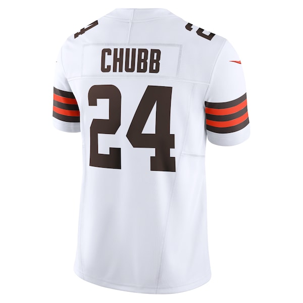 Nick Chubb Cleveland Browns Nike Vapor F.U.S.E. Limited Jersey - White/Brown