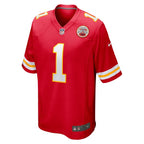 Number 1 Groom Kansas City Chiefs Nike Game Jersey - Red