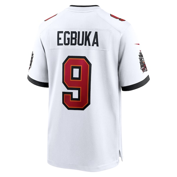 Emeka Egbuka Tampa Bay Buccaneers Nike  White Game Jersey - White/Red/Creamsicle