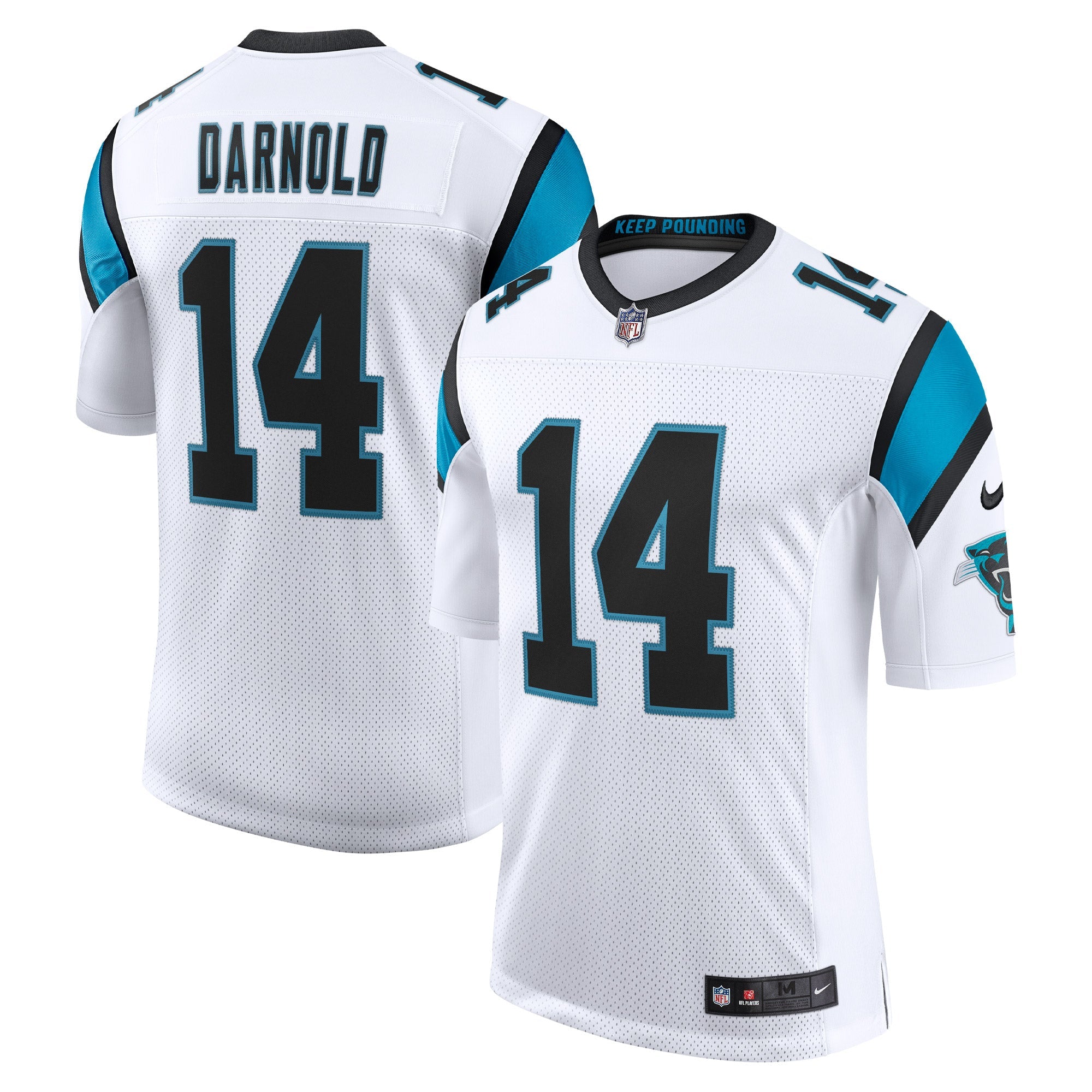 Sam Darnold Carolina Panthers Nike Vapor Limited Jersey - Black/Blue/White