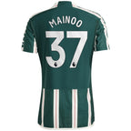Kobbie Mainoo Manchester United adidas 2023/24 Away Authentic Player Jersey - Green/Red