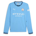 Phil Foden Manchester City Puma 2024/25 Home Replica Long Sleeve Player Jersey - Light Blue