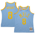 Men's Los Angeles Lakers Kobe Bryant Powder Blue 2001/02 Hardwood Classics Authentic Player Jersey