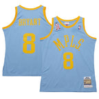 Men's Los Angeles Lakers Kobe Bryant Powder Blue 2001/02 Hardwood Classics Authentic Player Jersey