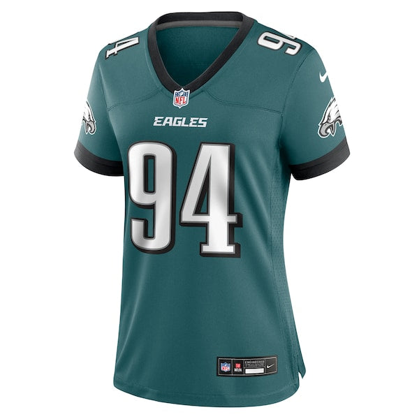 Byron Young Philadelphia Eagles Nike Women's Team Game Jersey - Midnight Green