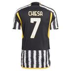 Federico Chiesa Juventus adidas 2023/24 Home Replica Player Jersey - Black/Gray/White