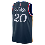 Jared McCain Philadelphia 76ers Nike Unisex 2025/26 Swingman Jersey - Navy - City Edition