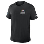 San Francisco 49ers Nike Tall 2025 NFL Crucial Catch Tri-Blend Dri-FIT T-Shirt - Black