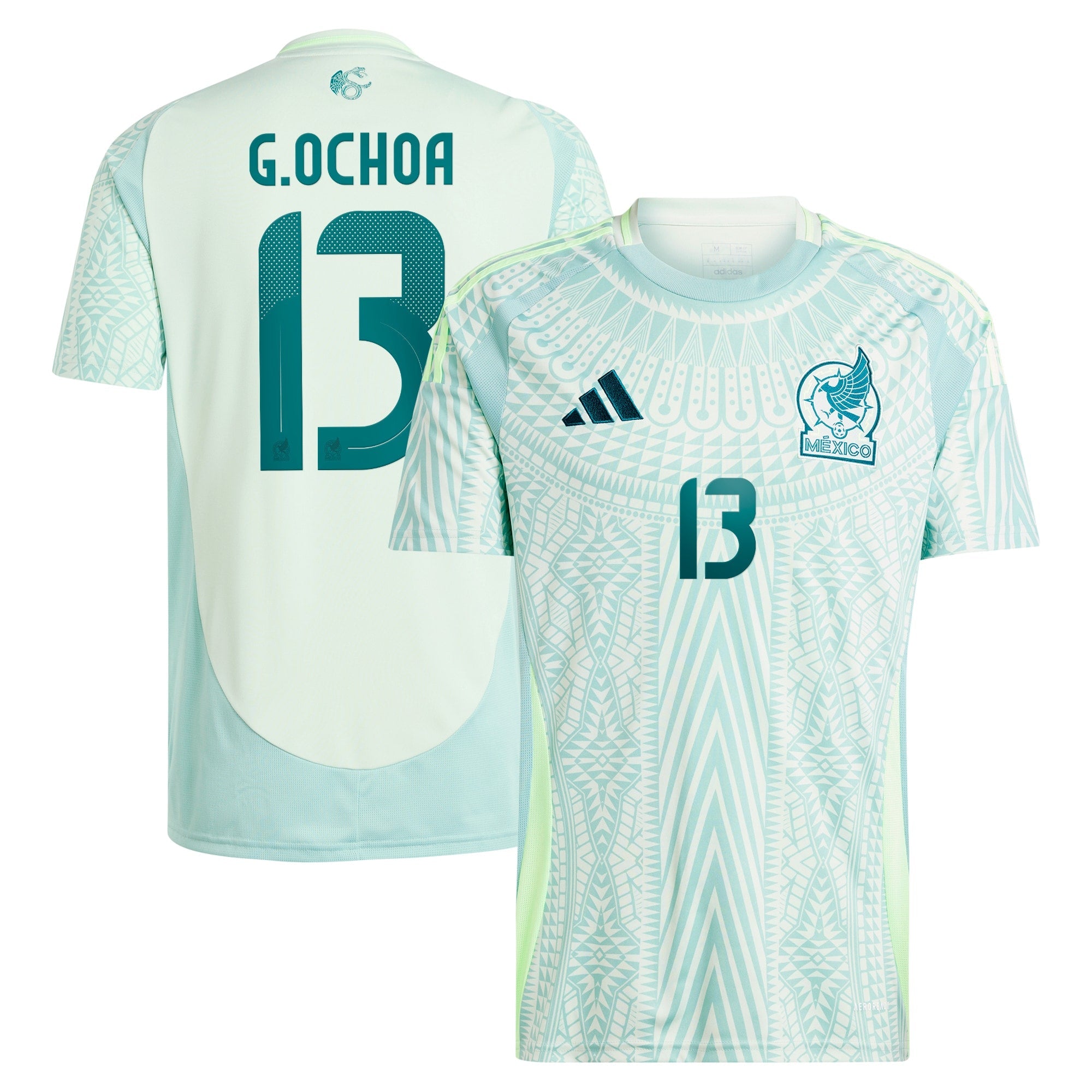 Guillermo Ochoa Mexico National Team adidas 2024 Home Replica Player Jersey - Burgundy/Green