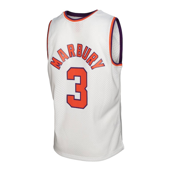 Stephon Marbury Phoenix Suns 2001/02 Hardwood Classics Swingman Jersey - White