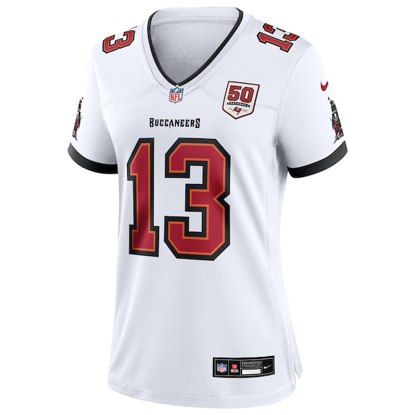 Mike Evans Tampa Bay Buccaneers Nike Women's 50th Season White Game Jersey - White/Red