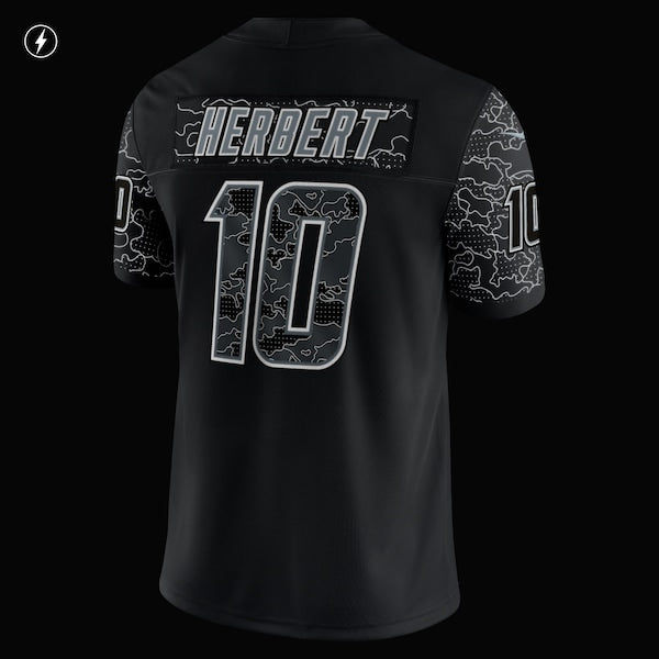 Justin Herbert Los Angeles Chargers Nike RFLCTV Limited Jersey - Black