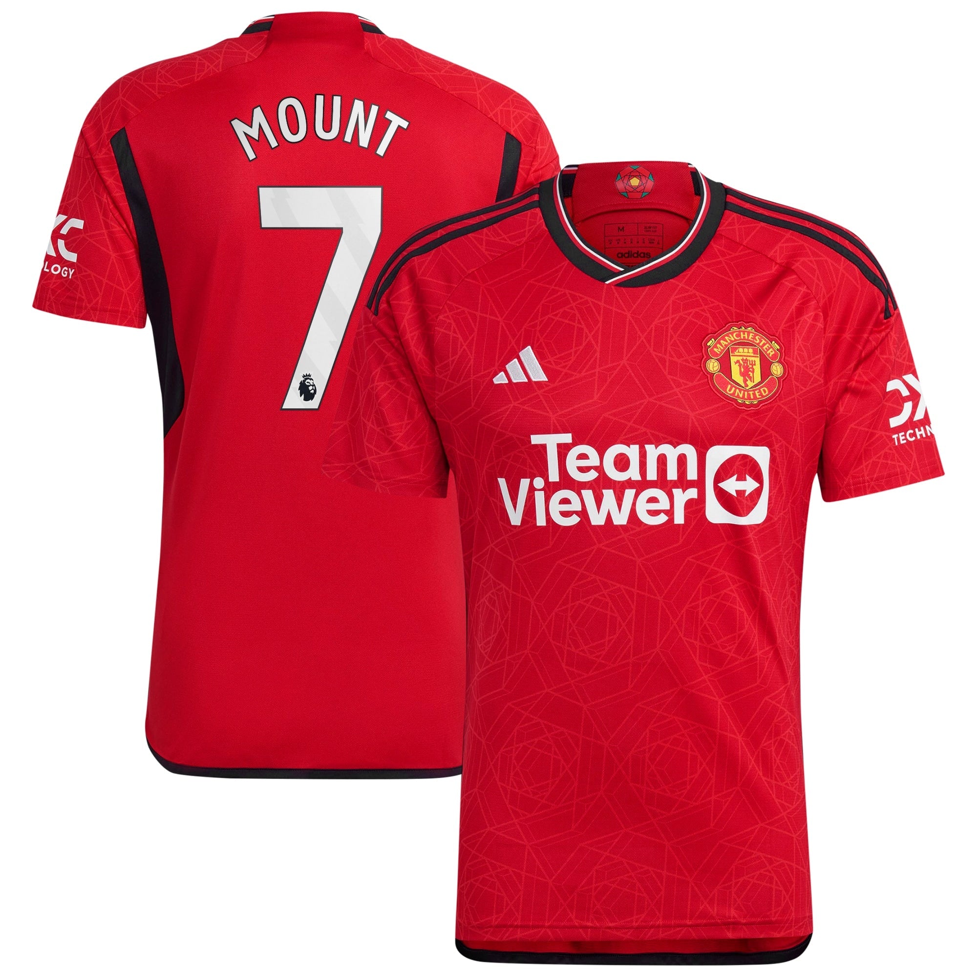 Mason Mount Manchester United adidas 2023/24 Away Replica Player Jersey - Green/Red