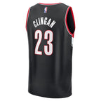 Donovan Clingan Portland Trail Blazers  2024 NBA Draft Fast Break Player Jersey - Icon Edition - Black