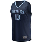 Jaren Jackson Jr. Memphis Grizzlies  Replica Fast Break Jersey - Navy - Icon Edition