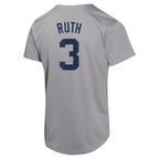Babe Ruth New York Yankees Nike Youth Cooperstown Collection Limited Player Jersey - Gray