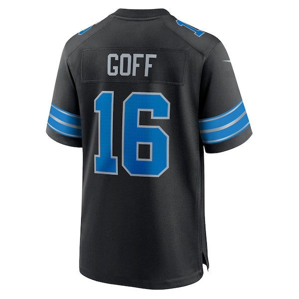 Jared Goff Detroit Lions Nike 2nd Alternate Game Jersey - Black/Blue