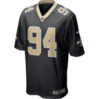 Cameron Jordan New Orleans Saints Nike Game Jersey - Black/White