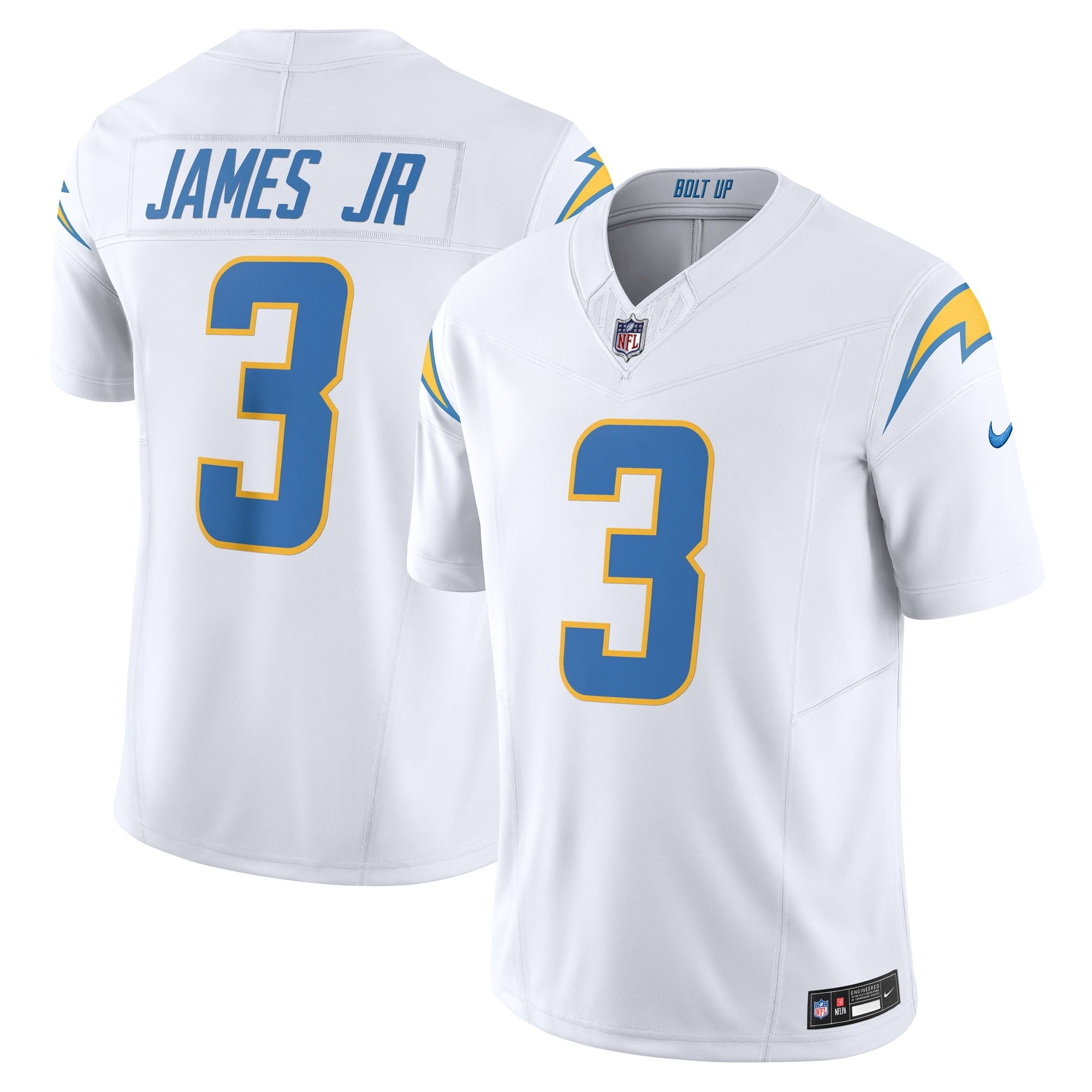 Derwin James Jr. Los Angeles Chargers Nike Alternate Super Chargers Vapor F.U.S.E. Limited Jersey - Navy/White/Powder Blue/Gold