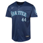 Julio Rodríguez Seattle Mariners Nike Youth Road Limited Player Jersey - Navy/Aqua/White