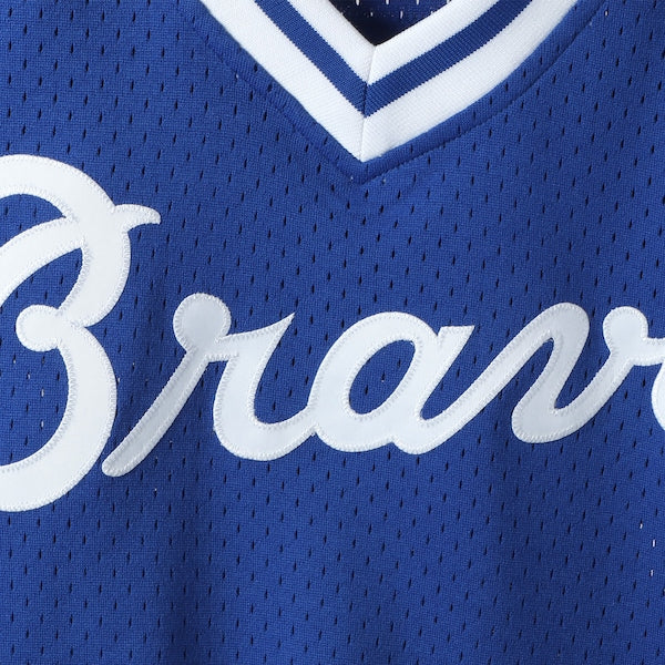 Dale Murphy Atlanta Braves Cooperstown Mesh Batting Practice Jersey - Royal/Scarlet