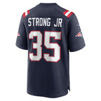 Pierre Strong Jr. New England Patriots Nike Game Player Jersey - Navy