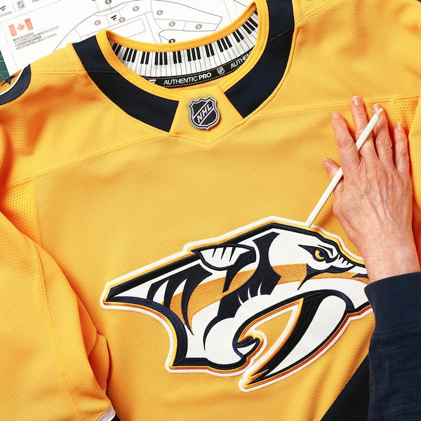 Nashville Predators  Home Authentic Pro Jersey - Yellow