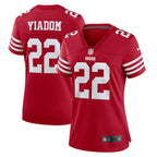 Isaac Yiadom San Francisco 49ers Nike Women's Team Game Jersey -  Scarlet