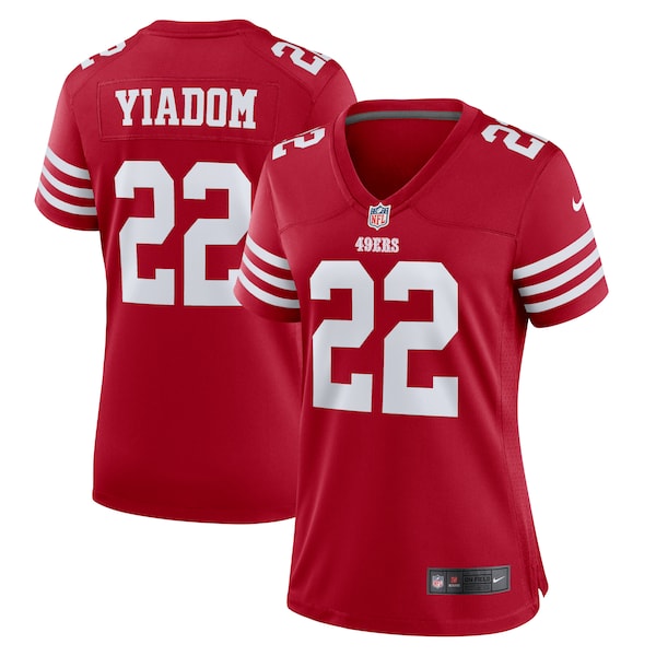 Isaac Yiadom San Francisco 49ers Nike Women's Team Game Jersey -  Scarlet