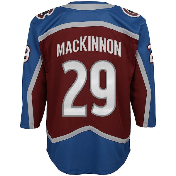 Nathan MacKinnon Colorado Avalanche Preschool Premier Player Jersey - Burgundy/Navy