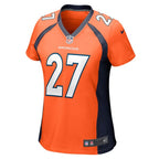 Damarri Mathis Denver Broncos Nike Women's Game Player Jersey - Orange