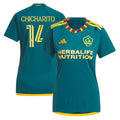 Chicharito LA Galaxy adidas Women's 2024 LA Kit Replica Player Jersey - Green