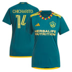 Chicharito LA Galaxy adidas Women's 2024 LA Kit Replica Player Jersey - Green