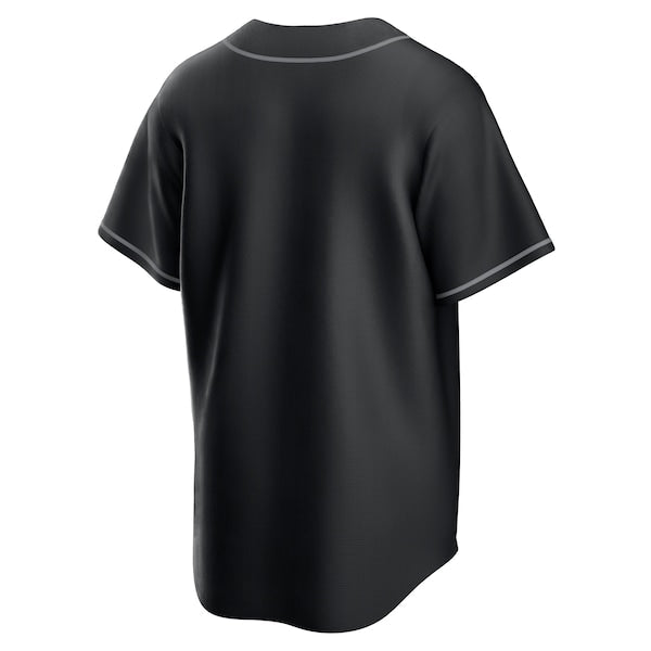 Atlanta Braves Nike Lights Out Replica Jersey - Black