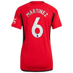 Lisandro Martínez Manchester United adidas Women's 2023/24 Home Replica Player Jersey - Red/Green