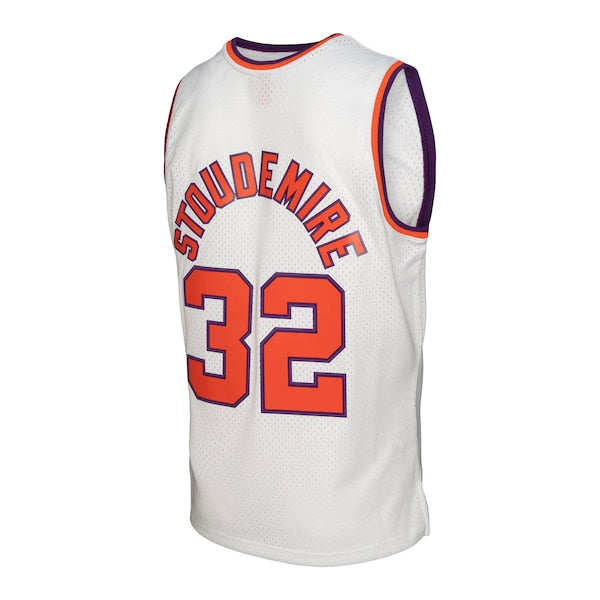 Amar'e Stoudemire Phoenix Suns 2001/02 Hardwood Classics Swingman Jersey - White/Purple