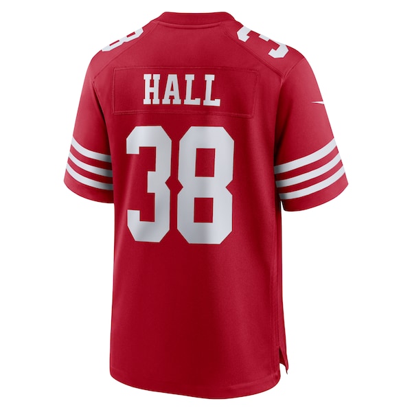 Kemon Hall San Francisco 49ers Nike Team Game Jersey -  Scarlet