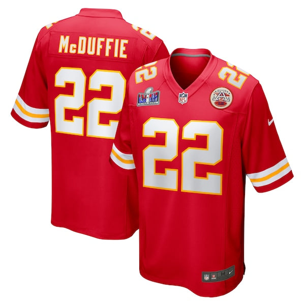 Trent McDuffie Kansas City Chiefs Nike Super Bowl LVIII Game Jersey - Red