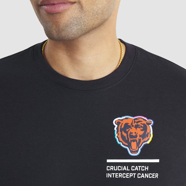 Chicago Bears Nike 2025 NFL Crucial Catch Tri-Blend Dri-FIT T-Shirt - Black
