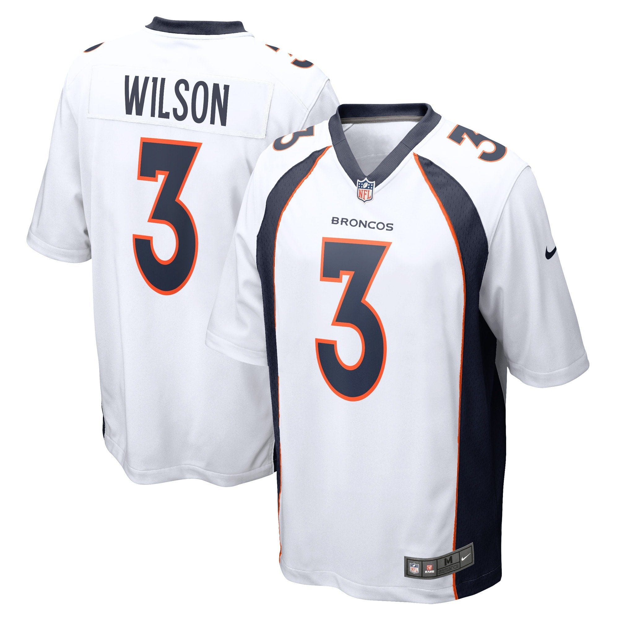 Russell Wilson Denver Broncos Nike Game Jersey - Orange/Navy/White