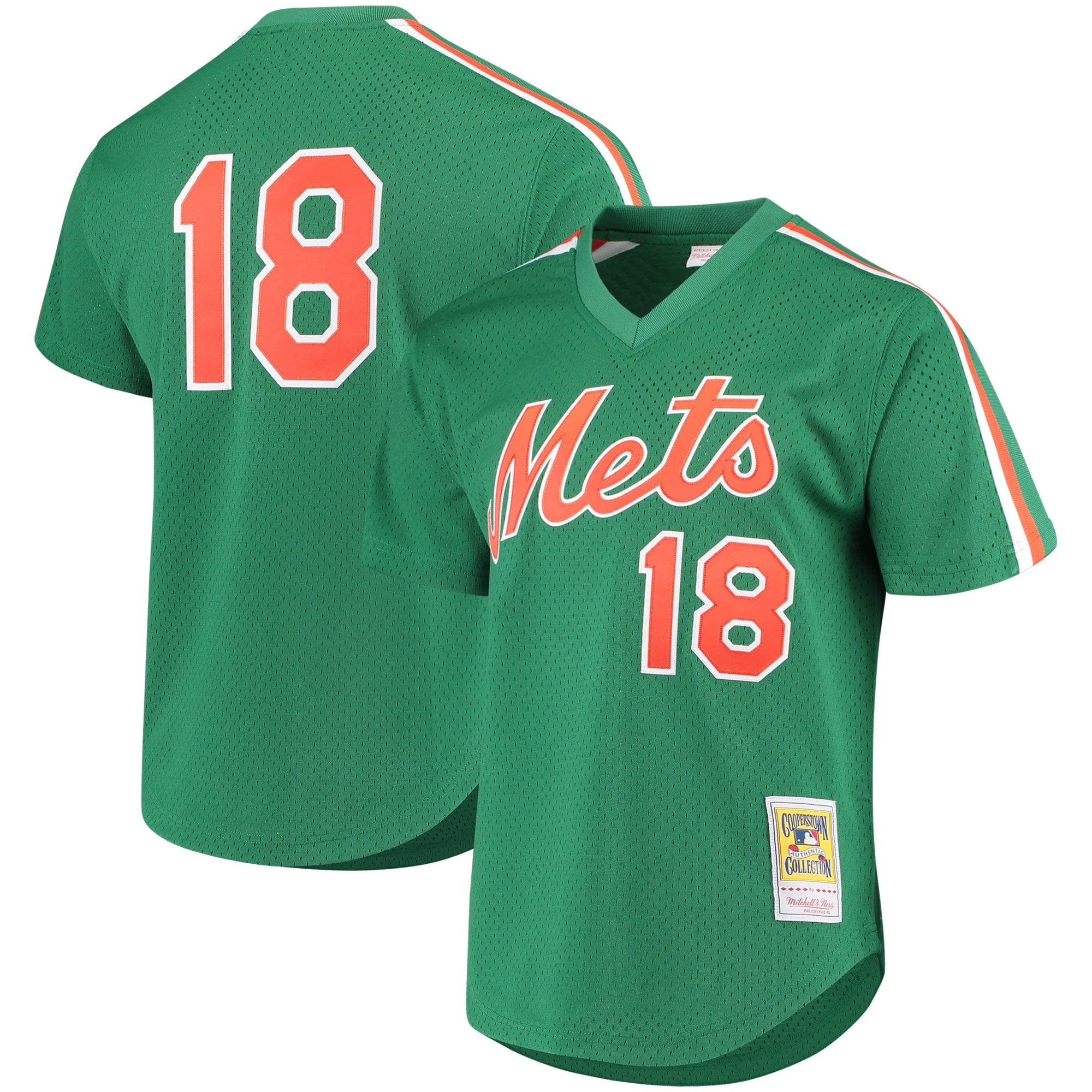 Darryl Strawberry New York Mets Cooperstown Mesh Batting Practice Jersey - Royal/Green