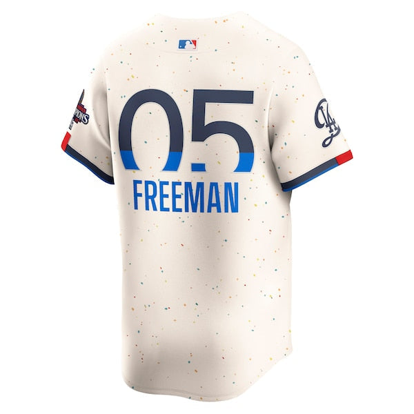 Freddie Freeman Los Angeles Dodgers Nike 2024 World Series Champions City Connect Limited Player Jersey - Cream