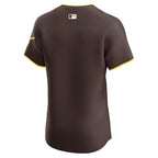 San Diego Padres Nike Road Vapor Premier Elite Patch Jersey - Brown