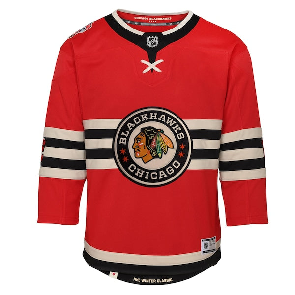 Chicago Blackhawks Youth 2025 NHL Winter Classic Premier Jersey - Red