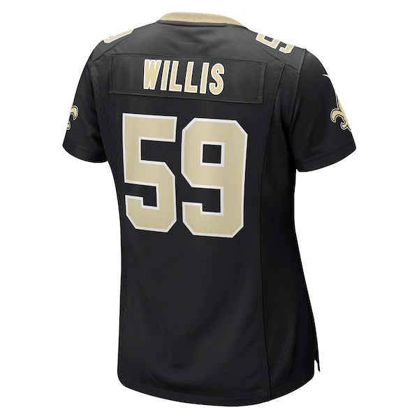 Jordan Willis New Orleans Saints Nike Women's Team Game Jersey -  Black