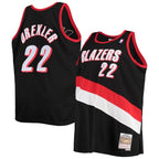 Clyde Drexler Portland Trail Blazers 1991/92 Big & Tall Hardwood Classics Swingman Jersey - Black